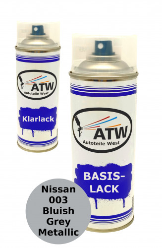 Nissan 003 Bluish Grey Metallic +400ml Klarlack Set